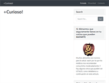 Tablet Screenshot of mascurioso.com